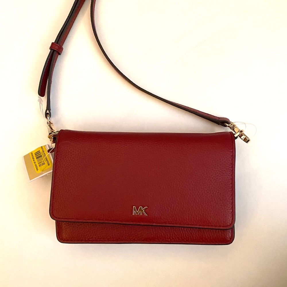 NWT MICHAEL KORS Leather Convertible Crossbody Bag